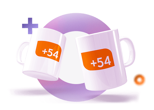 Corporate mugs illustration.